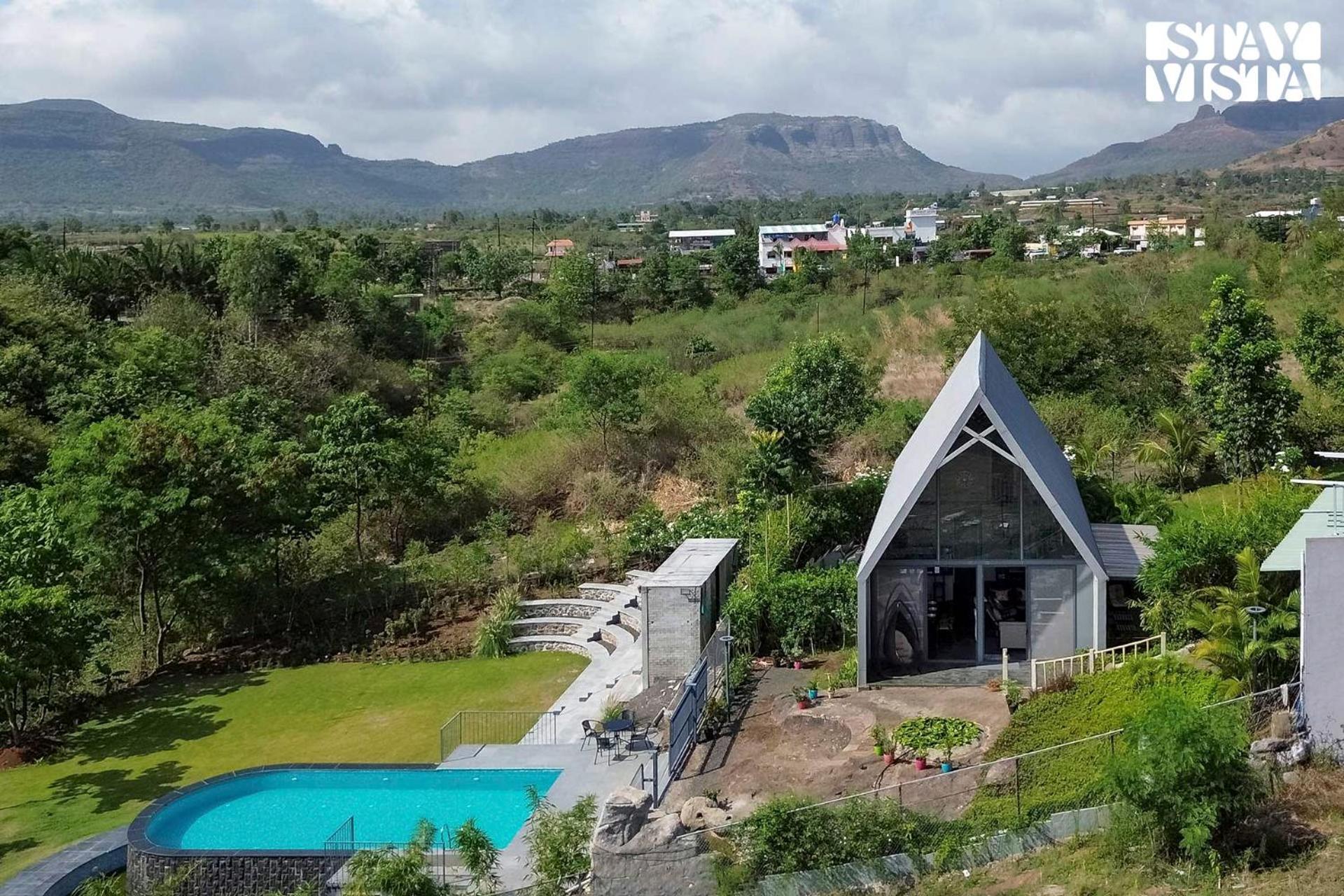 Stayvista'S Celeste Villa - Hill-View Retreat With Infinity Pool Nashik Eksteriør billede