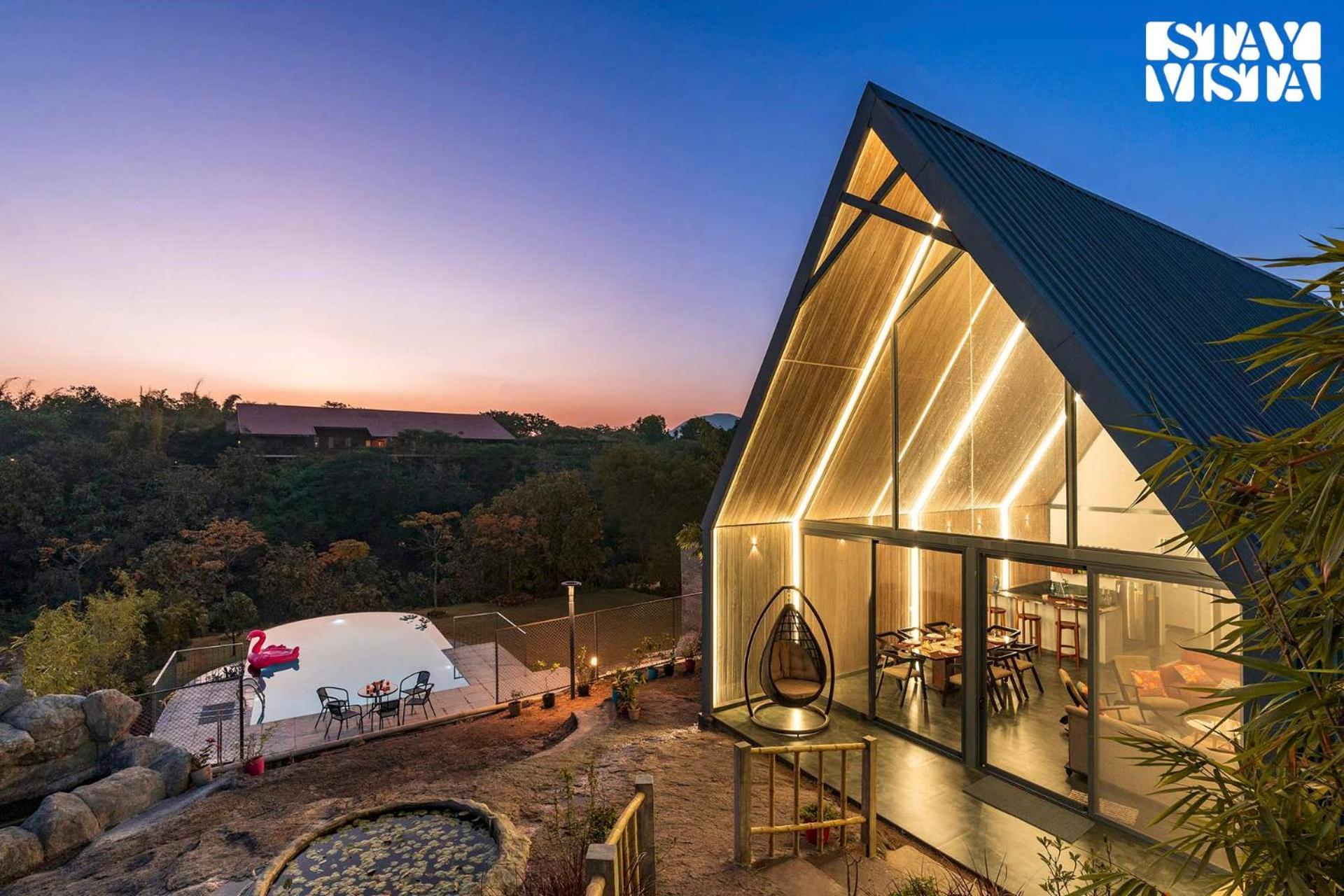 Stayvista'S Celeste Villa - Hill-View Retreat With Infinity Pool Nashik Eksteriør billede